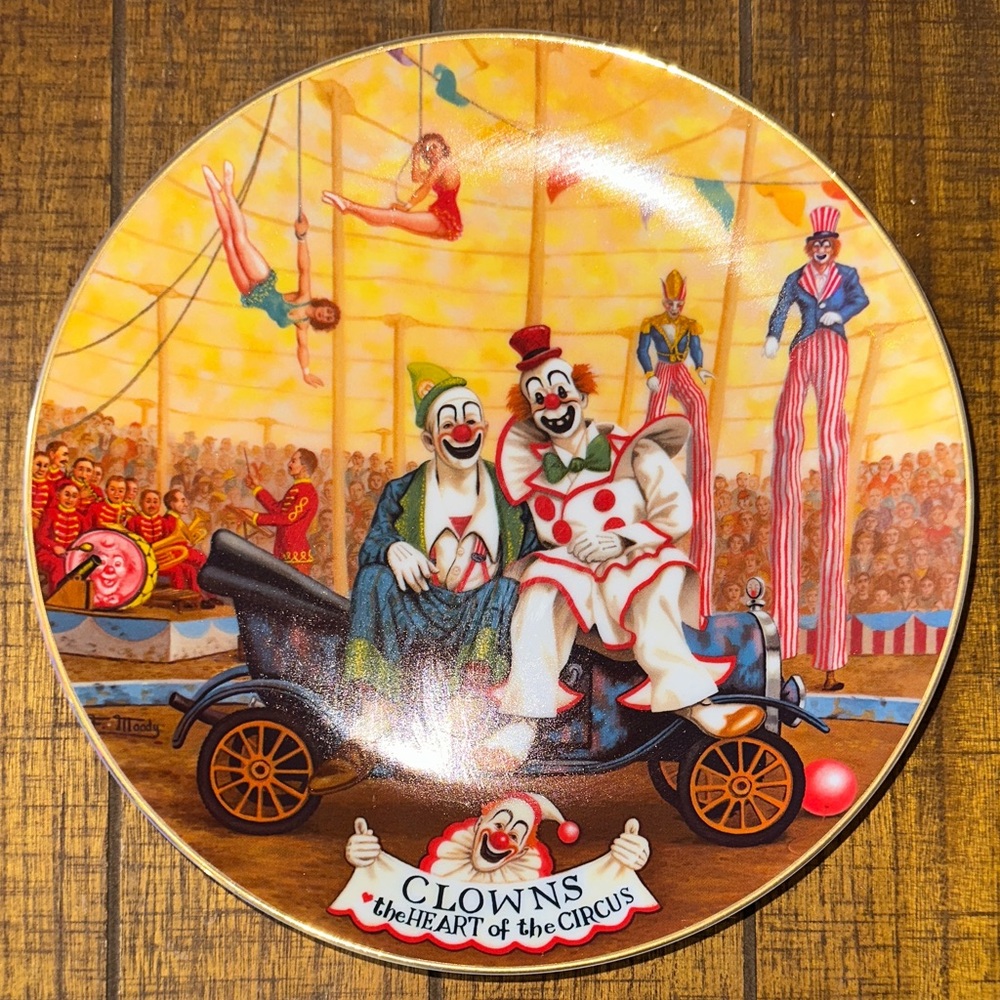 Clowns the Heart of the Circus Decorative Plate